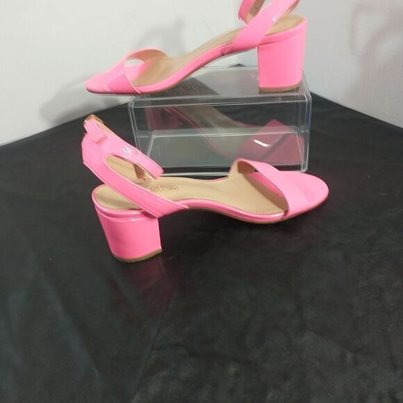 Dream Pairs Women's SZ 9.5 Hot Pink Carnival Ankle Strap Sandals Heels . - Picture 5 of 10
